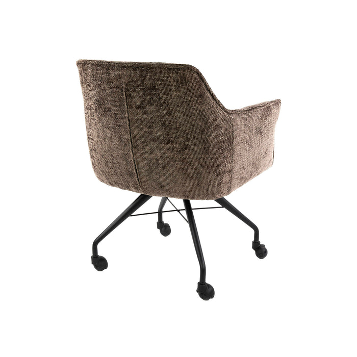 Hoyz Collection - Armstoel Raster Wieltjes Verpakt Per 2 - Hoven Taupe