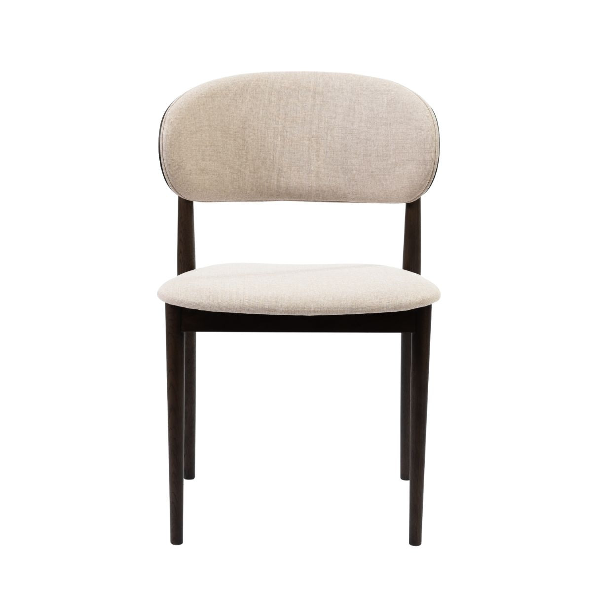 Bronx71 Eetkamerstoel Bohdi linnen walnoot