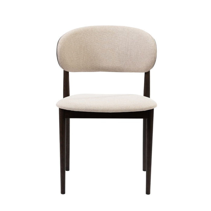 Bronx71 Eetkamerstoel Bohdi linnen walnoot