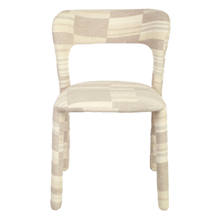 DÉJA Living - Eetkamerstoel Greige Stof - Mala - Set van 2