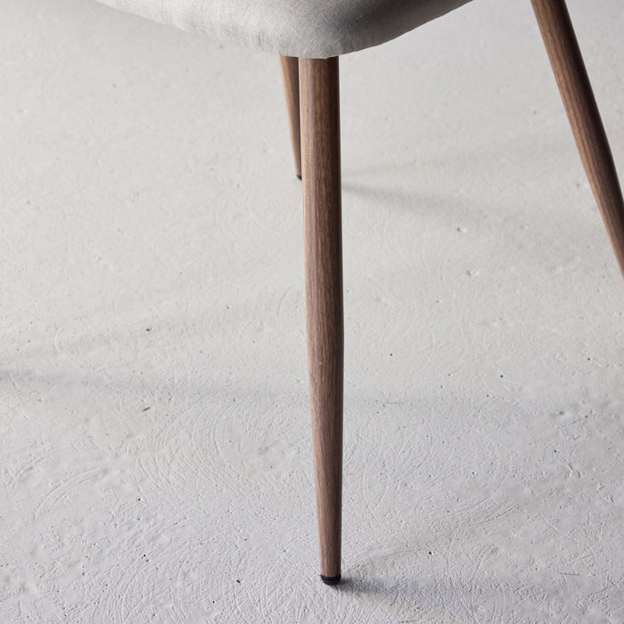 Fjôrd - Eetkamerstoel Beige|Bruin Stof - Night - Set van 2