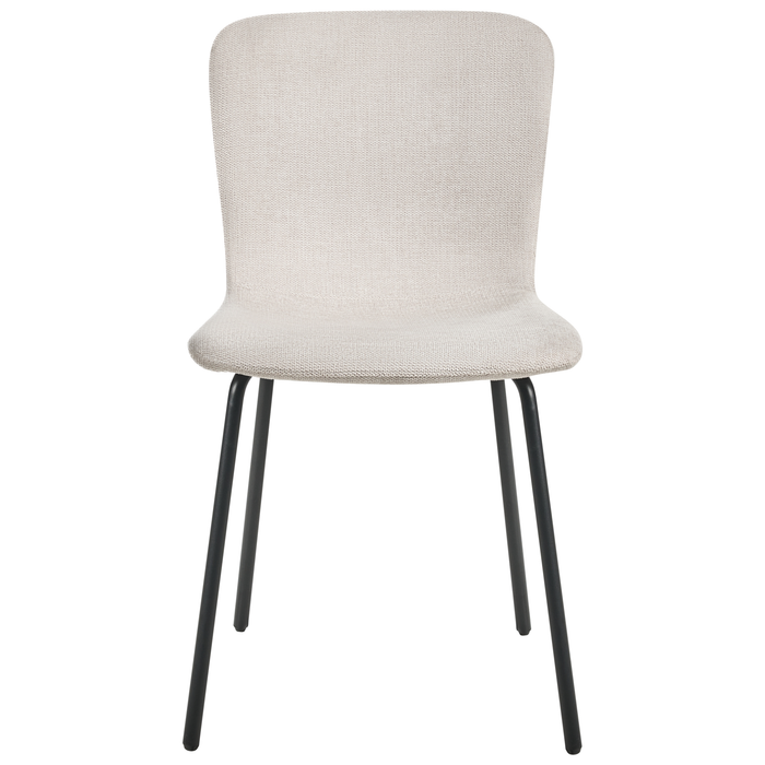 Beliani - CALDWELL - Eetkamerstoel set van 4 - Lichtbeige - Polyester