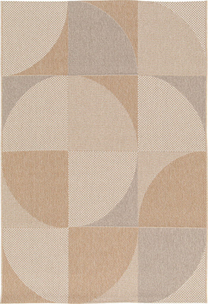 Art Deco buitenkleed - 160x230 cm - taupe