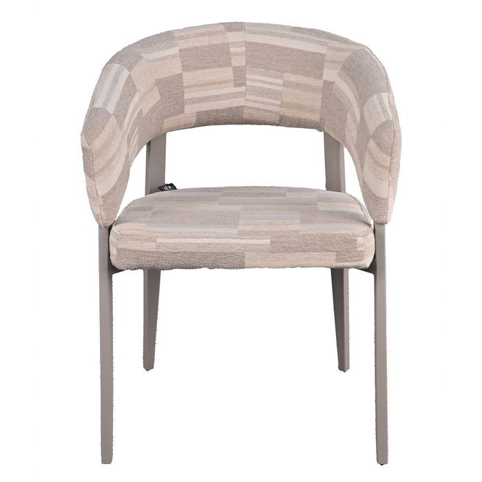 DÉJA Living - Eetkamerstoel Greige Stof - Malmö - Set van 2