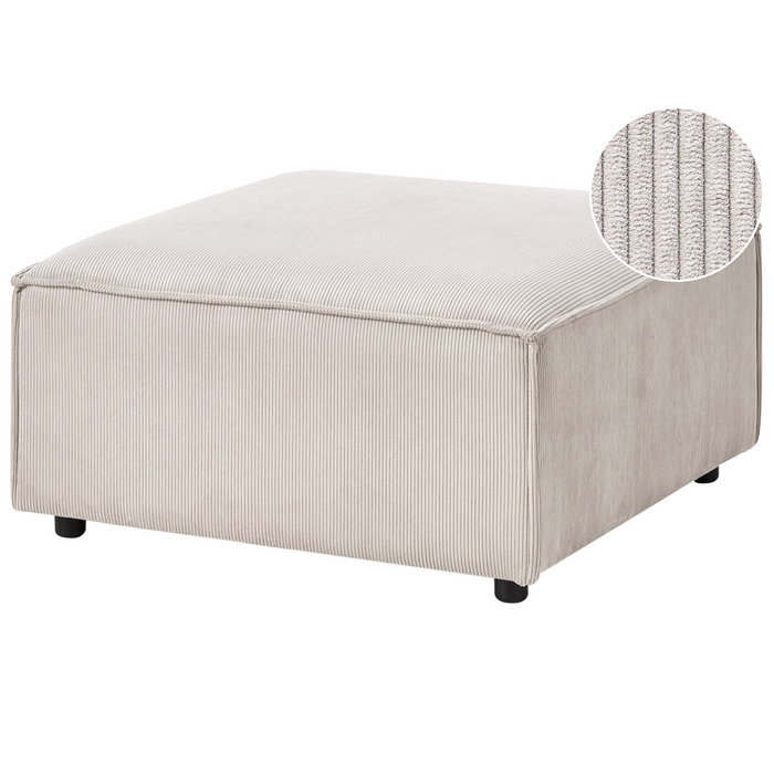 Beliani - ARDAL - Ottomaan - Taupe - Corduroy