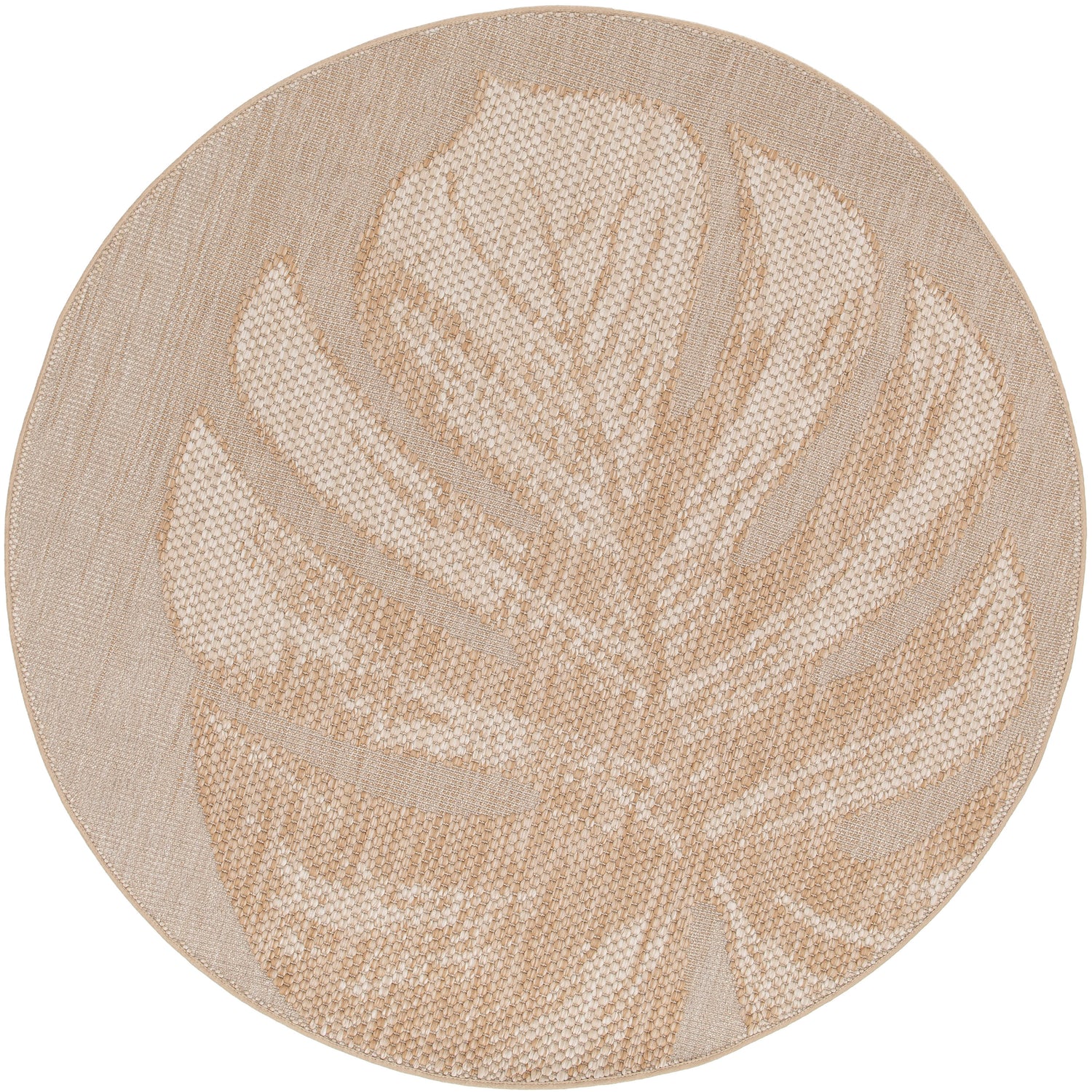 Naturalis buitenkleed - Ø160 cm - blad taupe