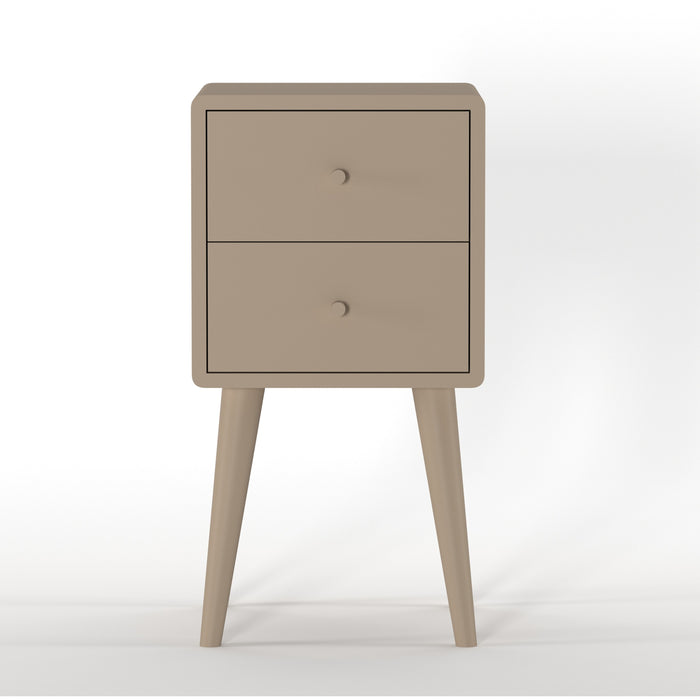 Nachtkastje Borba - Beige|Taupe - Hout