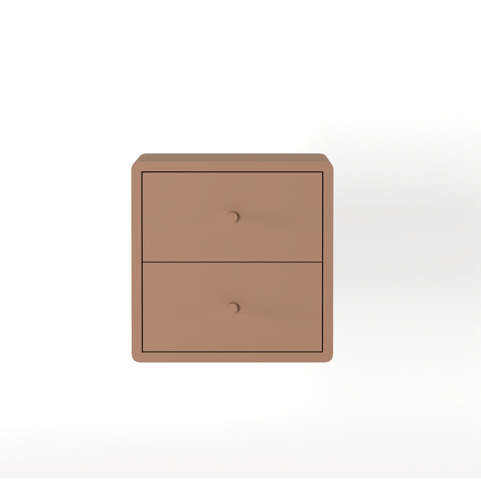 Nachtkastje Hangend Borba - Bruin|Terra - Hout