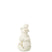 J-Line figuur Sneeuwman - porselein - ecru - small - LED lic