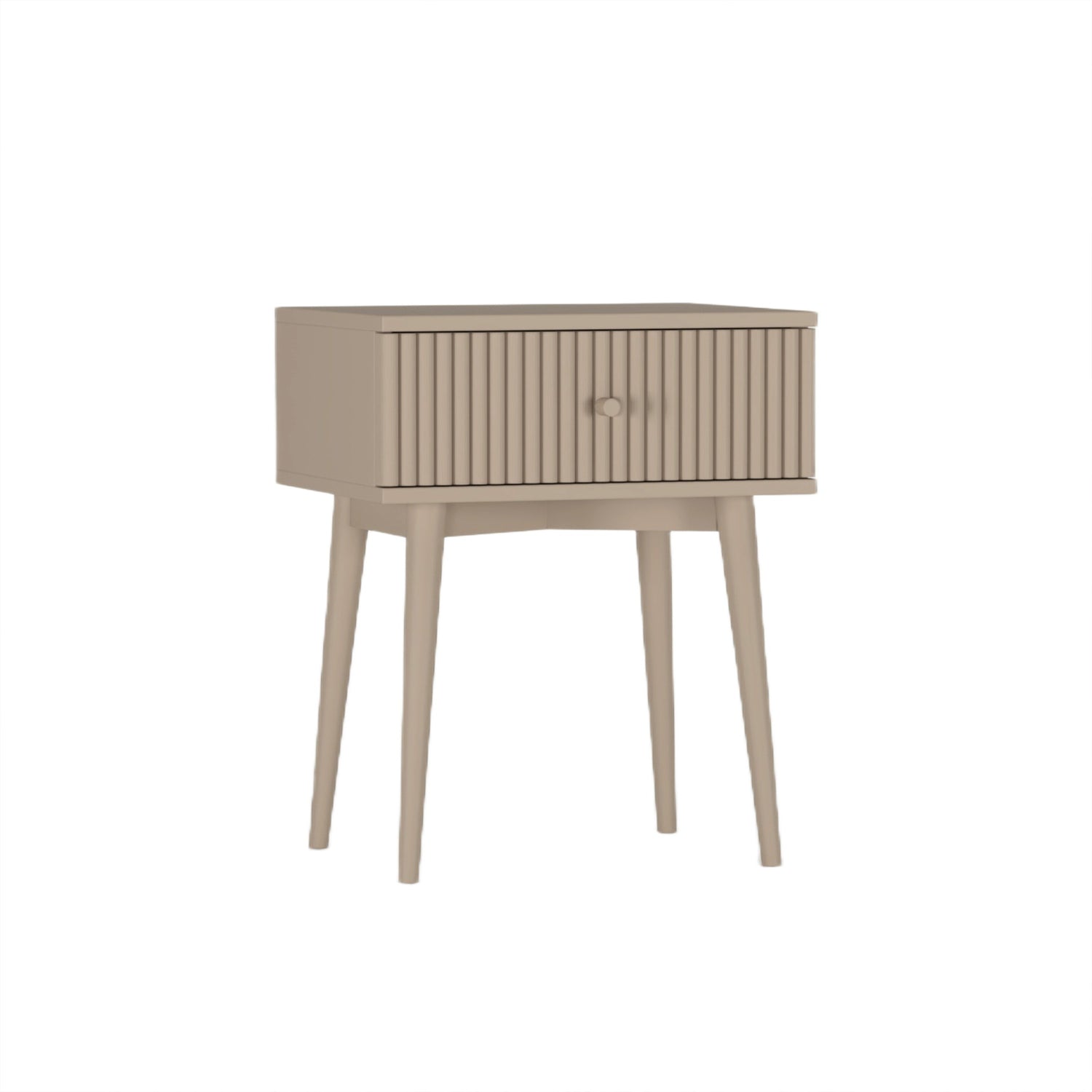 Nachtkastje Sem - Beige|Hout - Mango|Taupe - Hout