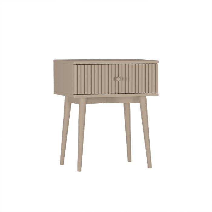 Nachtkastje Sem - Beige|Hout - Mango|Taupe - Hout