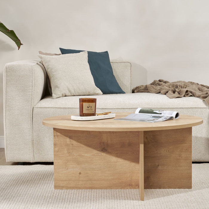 Calicosy - SOLEIL Salontafel met afgerond - H40 cm