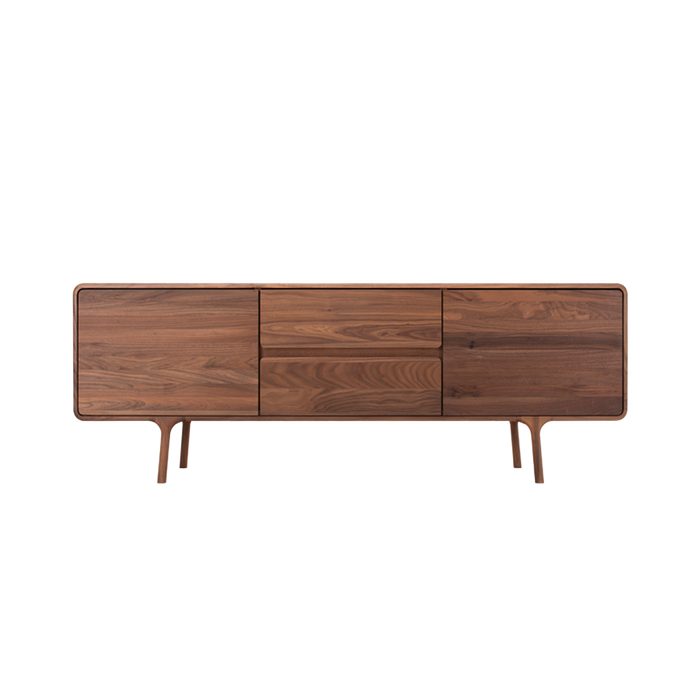 Gazzda Fawn Sideboard Houten Dressoir Walnut - 180 x 45 cm
