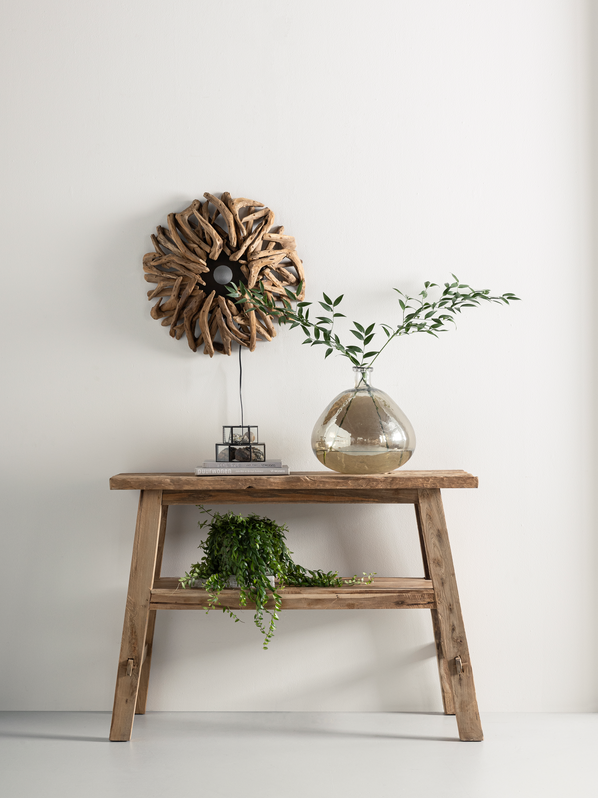 MUST Living Antiques Console Semeru,±80x110x40 cm, recycled teakwood