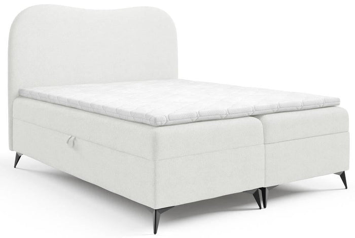 NADUVI Collection Boxspring Adler bouclé met opbergruimte 160 x 200 cm
