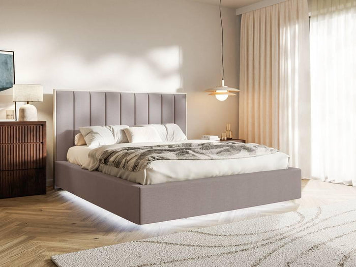 NADUVI Collection Bedframe Taavi chenille met opbergruimte en
