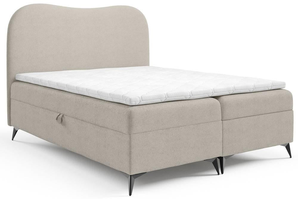 NADUVI Collection Boxspring Adler bouclé met opbergruimte 180 x 200 cm