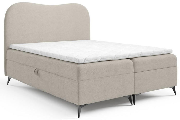 NADUVI Collection Boxspring Adler bouclé met opbergruimte 180 x 200 cm
