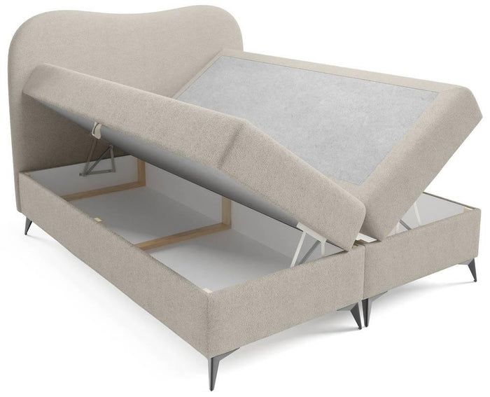 NADUVI Collection Boxspring Adler bouclé met opbergruimte 180 x 200 cm