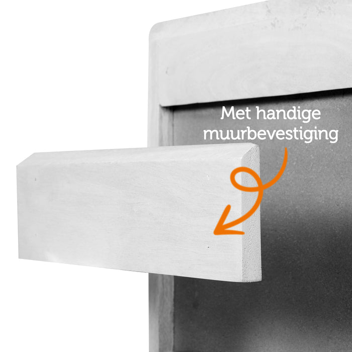 Nachtkastje Hangend Borba - Bruin - Hout