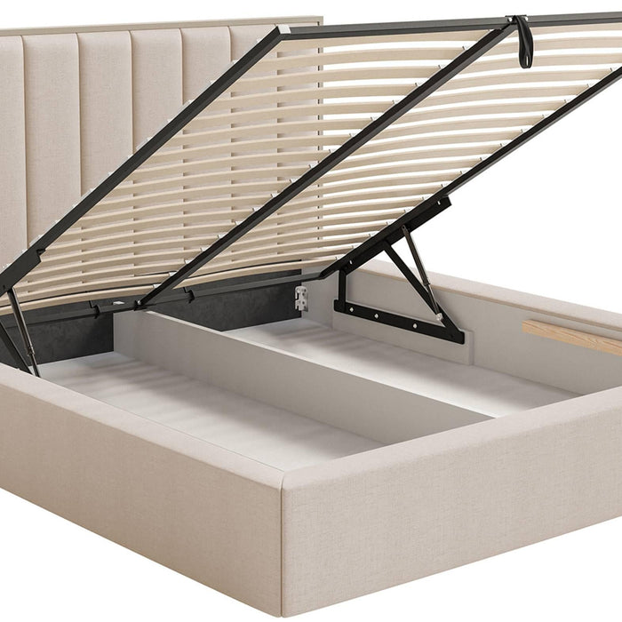 NADUVI Collection Bedframe Taavi chenille met opbergruimte 180 x 200