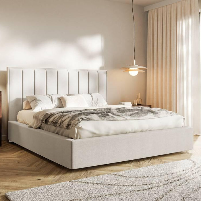 NADUVI Collection Bedframe Taavi chenille met opbergruimte 140 x 200