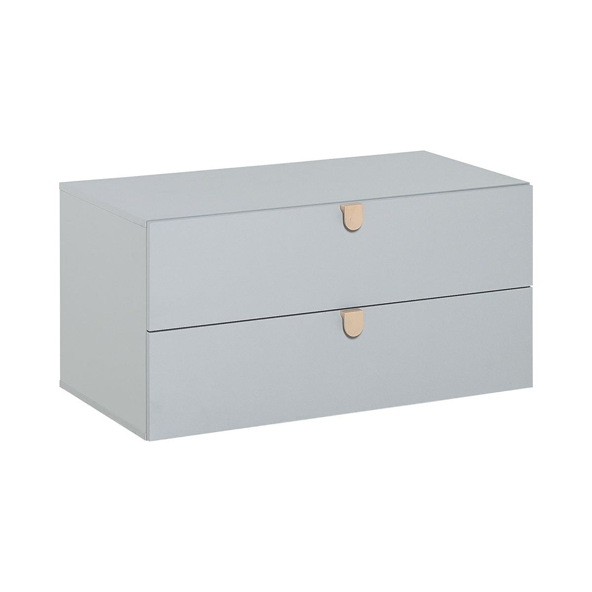 Calicosy - STIGE Commode met 2 laden - H47 cm - Grijs