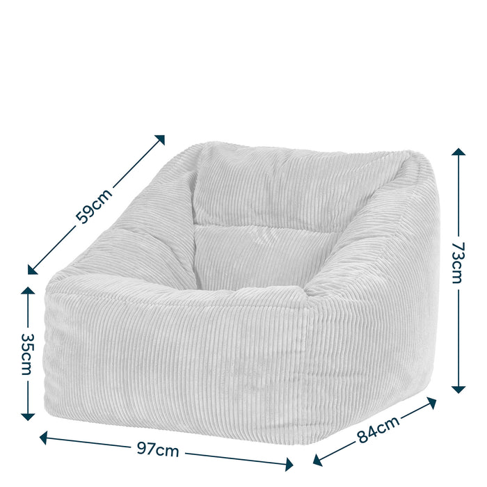 icon Natalia Zitzak Fauteuil - Ribfluweel - Blauwgroen