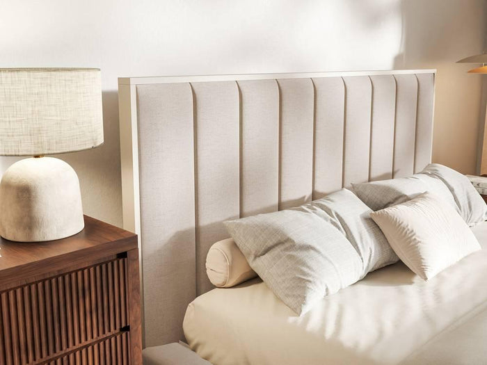 NADUVI Collection Bedframe Taavi chenille met verlichting 160 x 200 cm