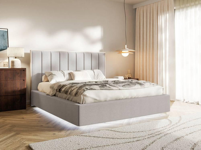 NADUVI Collection Bedframe Taavi chenille met opbergruimte en