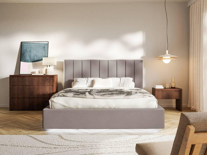 NADUVI Collection Bedframe Taavi fluweel met opbergruimte en