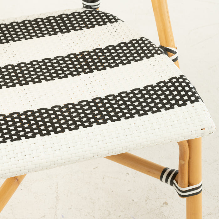 J-Line stoel Live - rotan|kunststof - naturel|zwart