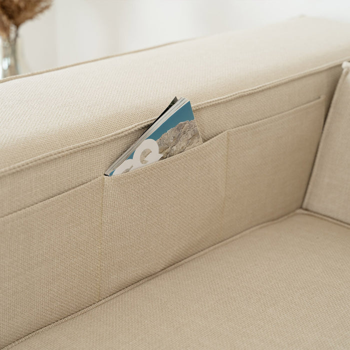 HOME DELUXE Modulaire 3-zitsbank - webstof - Beige