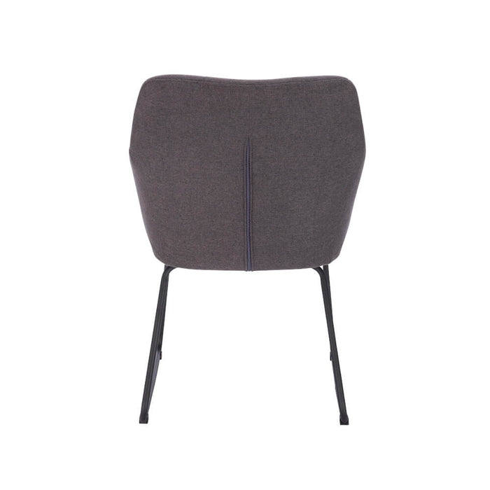 HOME DELUXE Eetkamerstoel – Webstof – Antraciet – Set van 4