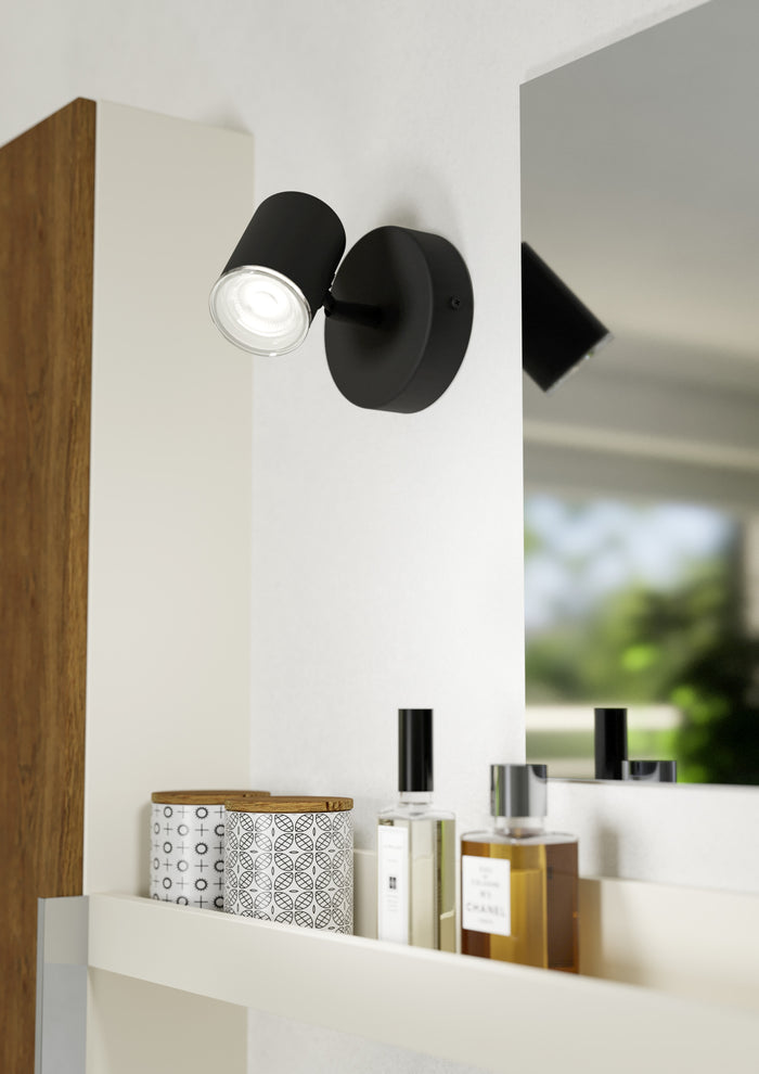 EGLO Consuma 1 Spot - GU10 - 11 cm - Zwart