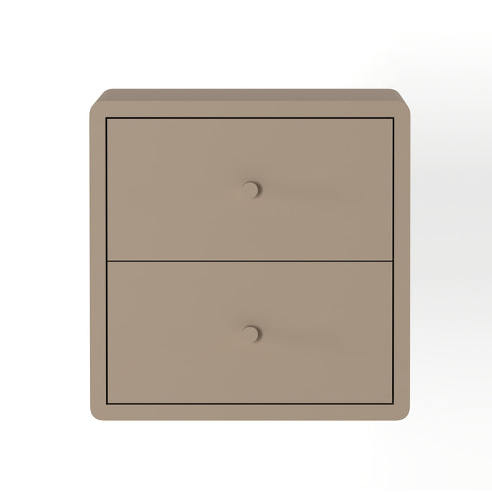 Nachtkastje Hangend Borba - Taupe - Hout