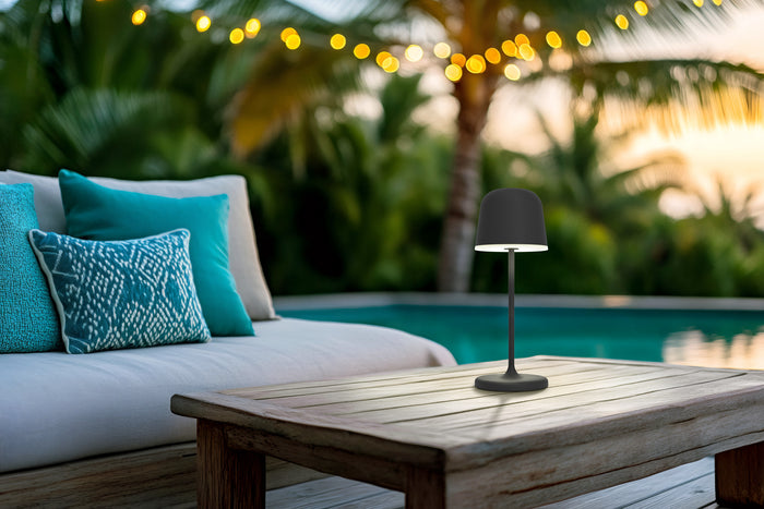 EGLO Mannera-S Tafellamp|Priklamp - USB-C - H 20 cm  - Zwart