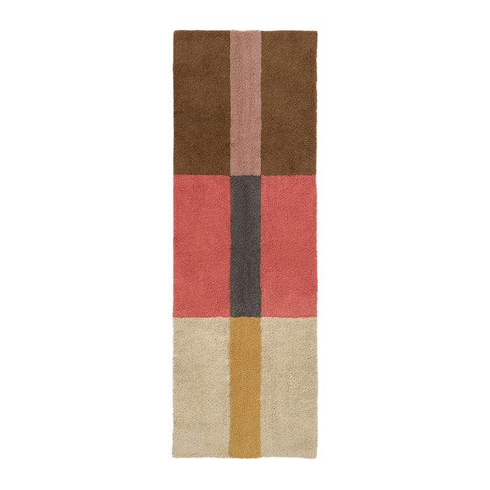 Lorena Canals Chroma Runner Vloerkleed 80 x 230 cm - Spiced Coral