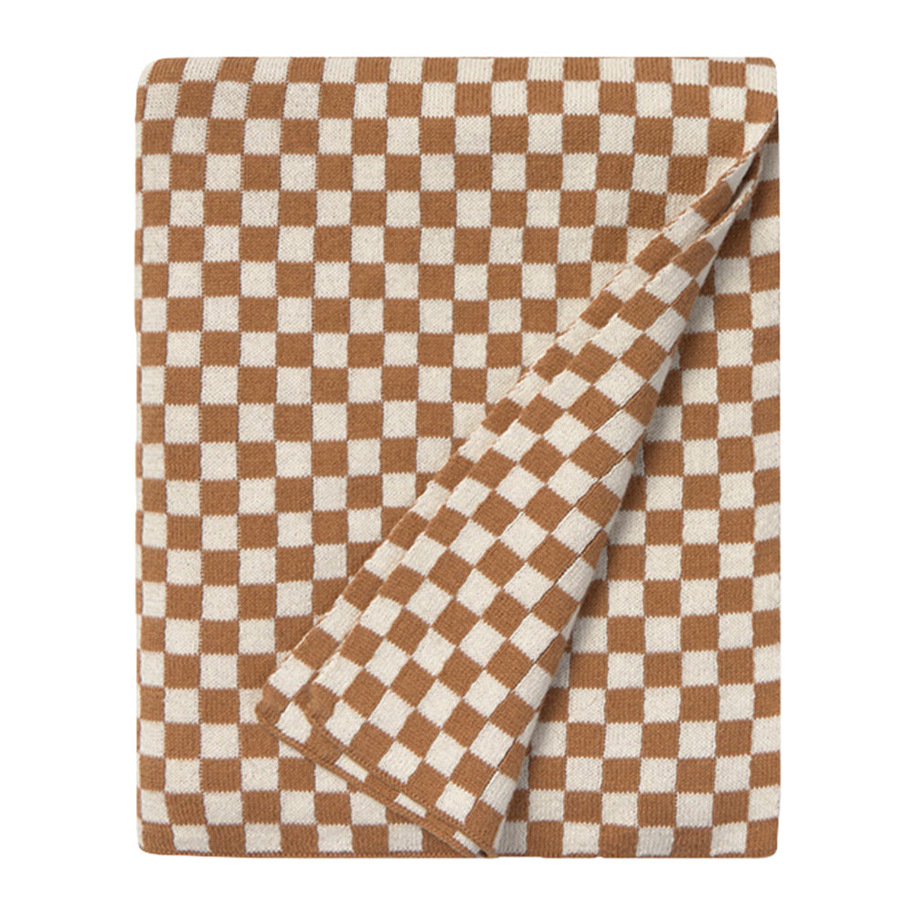 Lorena Canals Tiles Gebreide Plaid 80 x 100 cm - Toffee
