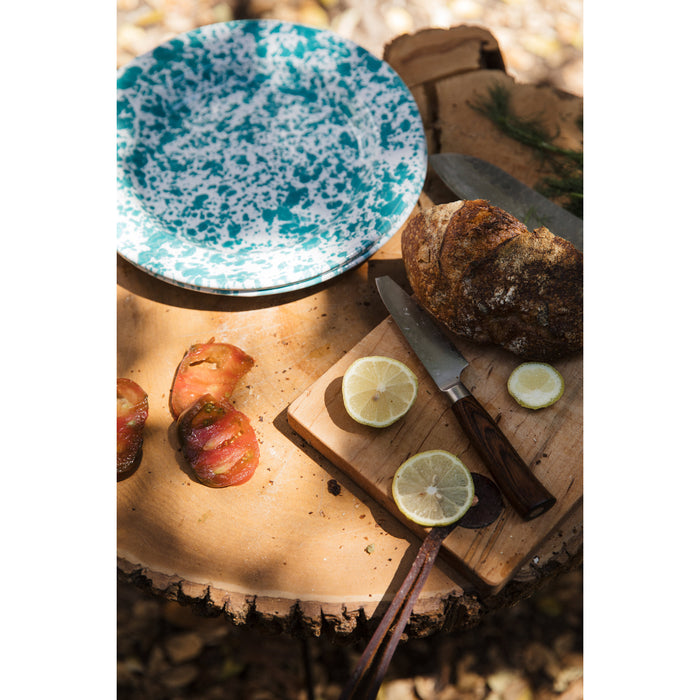 Crow Canyon Home Splatter Dinerborden Set van 4 Zwart