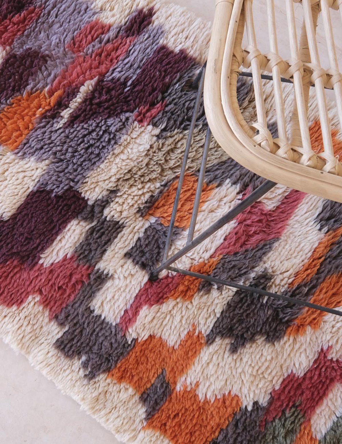 AFK Living vloerkleed Berber - handgemaakt - Wol - 80 x 306 cm