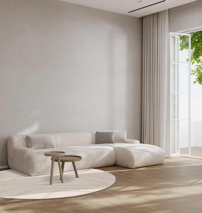 AFK Living vloerkleed  Naya - reliëfeffect - beige