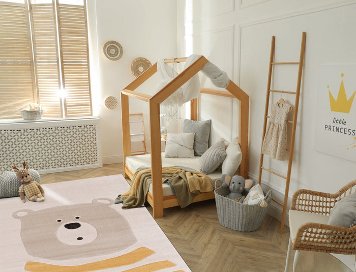 AFK Living vloerkleed Teddy - voor kinderen - geel