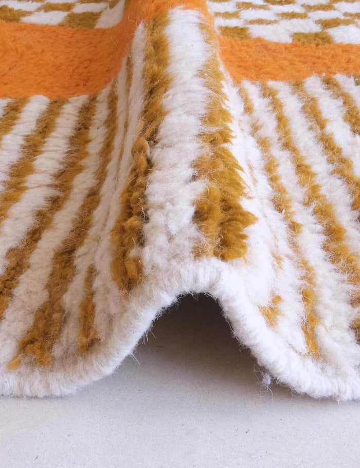 AFK Living vloerkleed Berber - handgemaakt - Wol - 97 x 351 cm