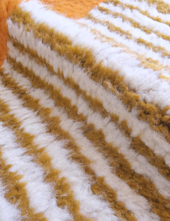 AFK Living vloerkleed Berber - handgemaakt - Wol - 97 x 351 cm