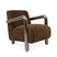 DÉJA Living - Fauteuil Bruin|Chrome Stof - 70x85x75cm - Tolga
