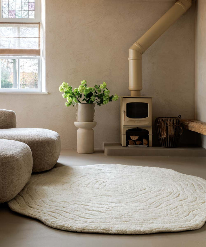 Nordic Weavers Boomstam vloerkleed - Isdal ivoor - 300 cm