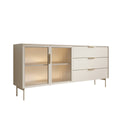 Meubella - Lomo - Dressoir 3 lades - Beige - 181 cm