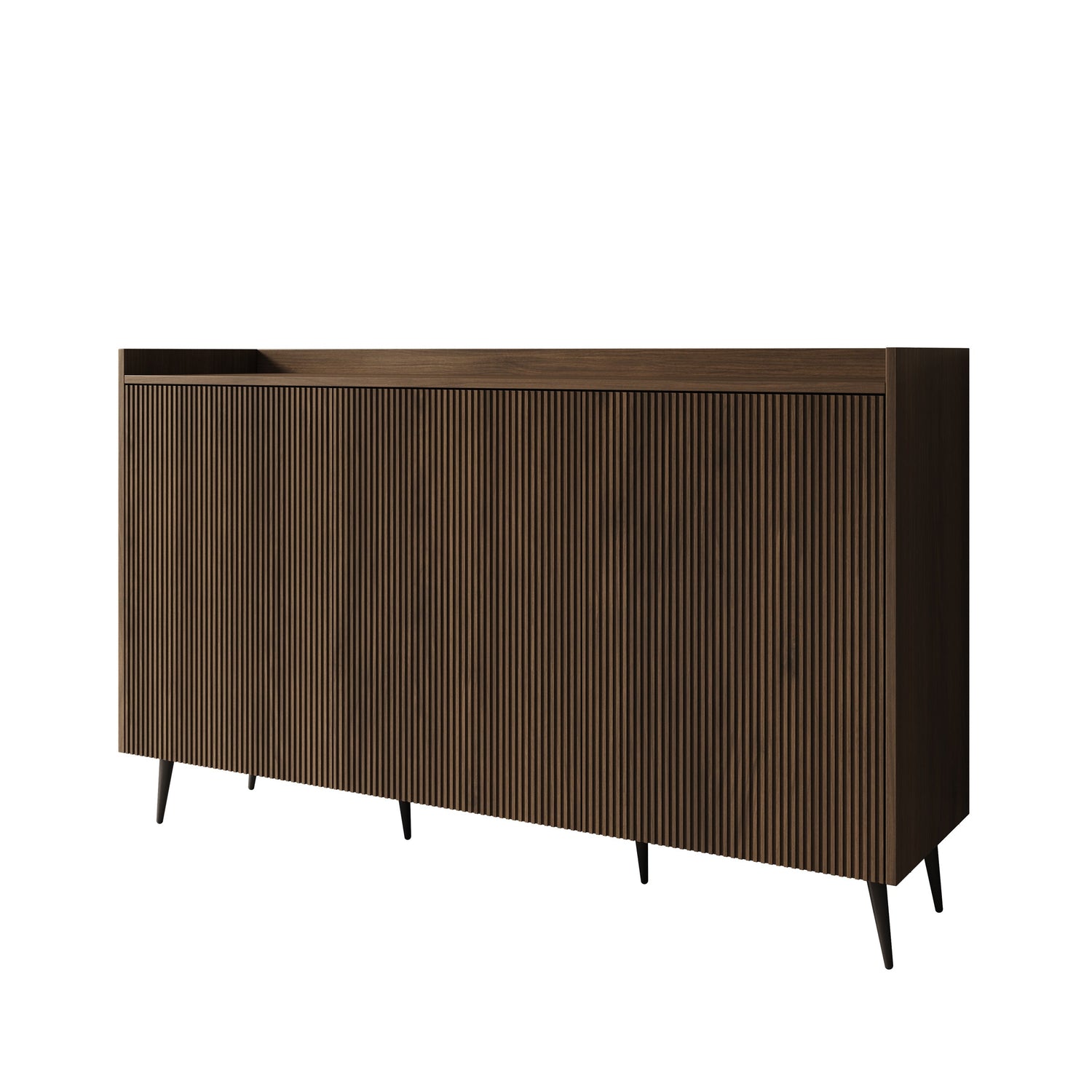 Meubella - Asty - Dressoir - Donker eiken - 150x41x92 cm