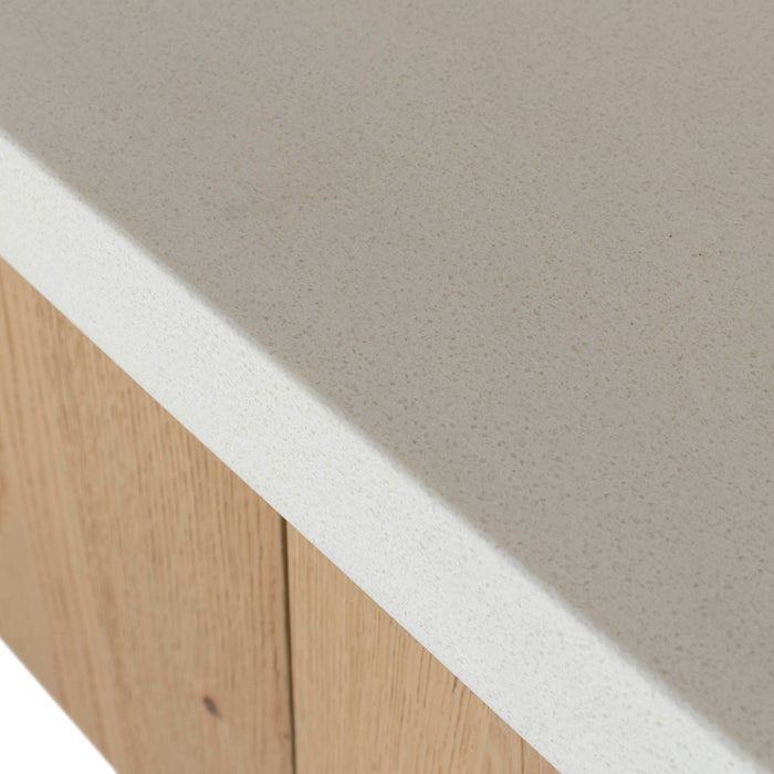DÉJA Living - Tv-meubel Naturel Hout|Terrazzo - 180x40x35cm - Toledo